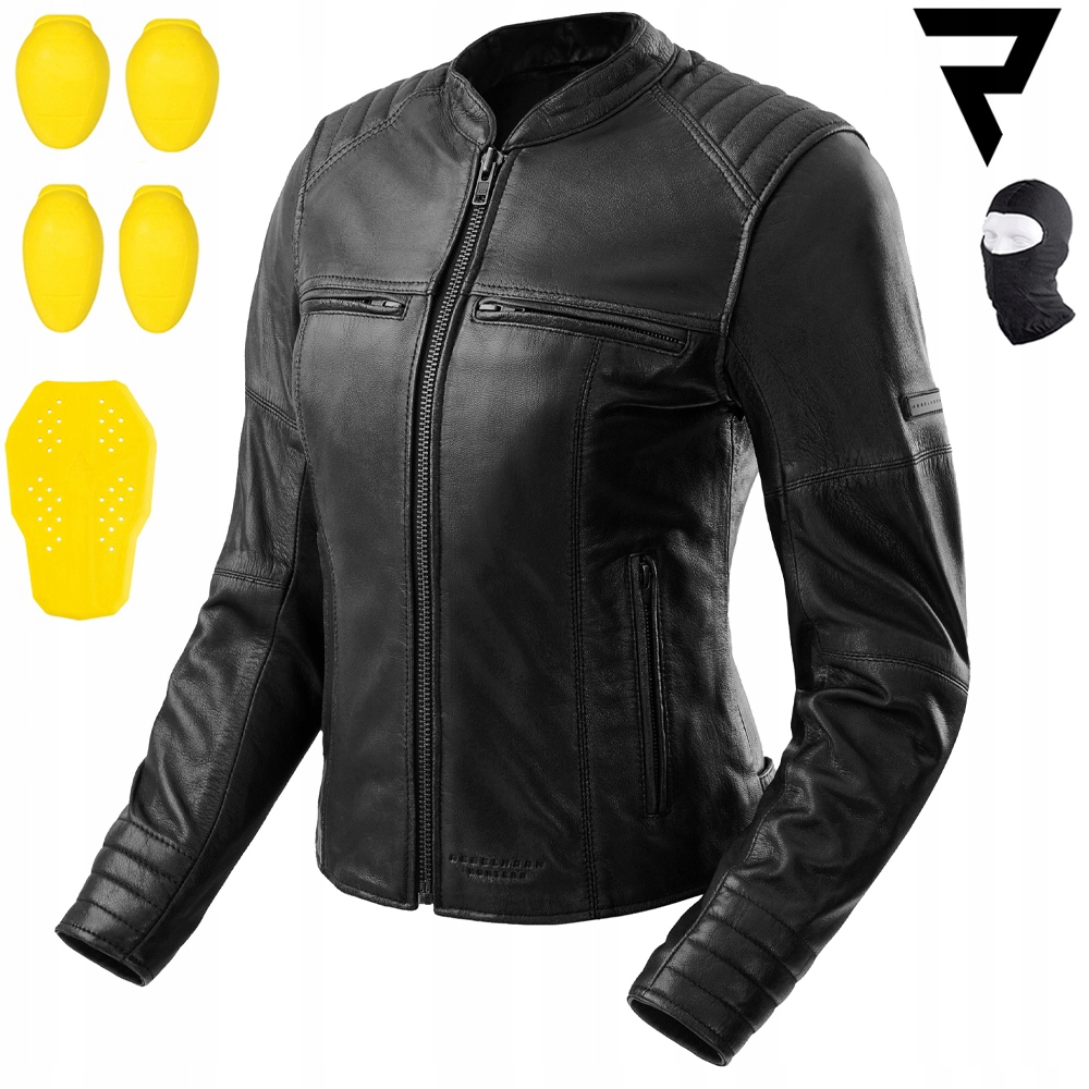 Dámska Motocyklová Bunda Rebelhorn Hunter II Kožená Klasická Darčeky