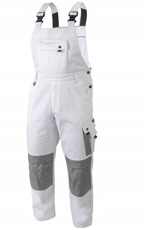 Spodnie ogrodniczki ochronne Salm białe S Hoegert