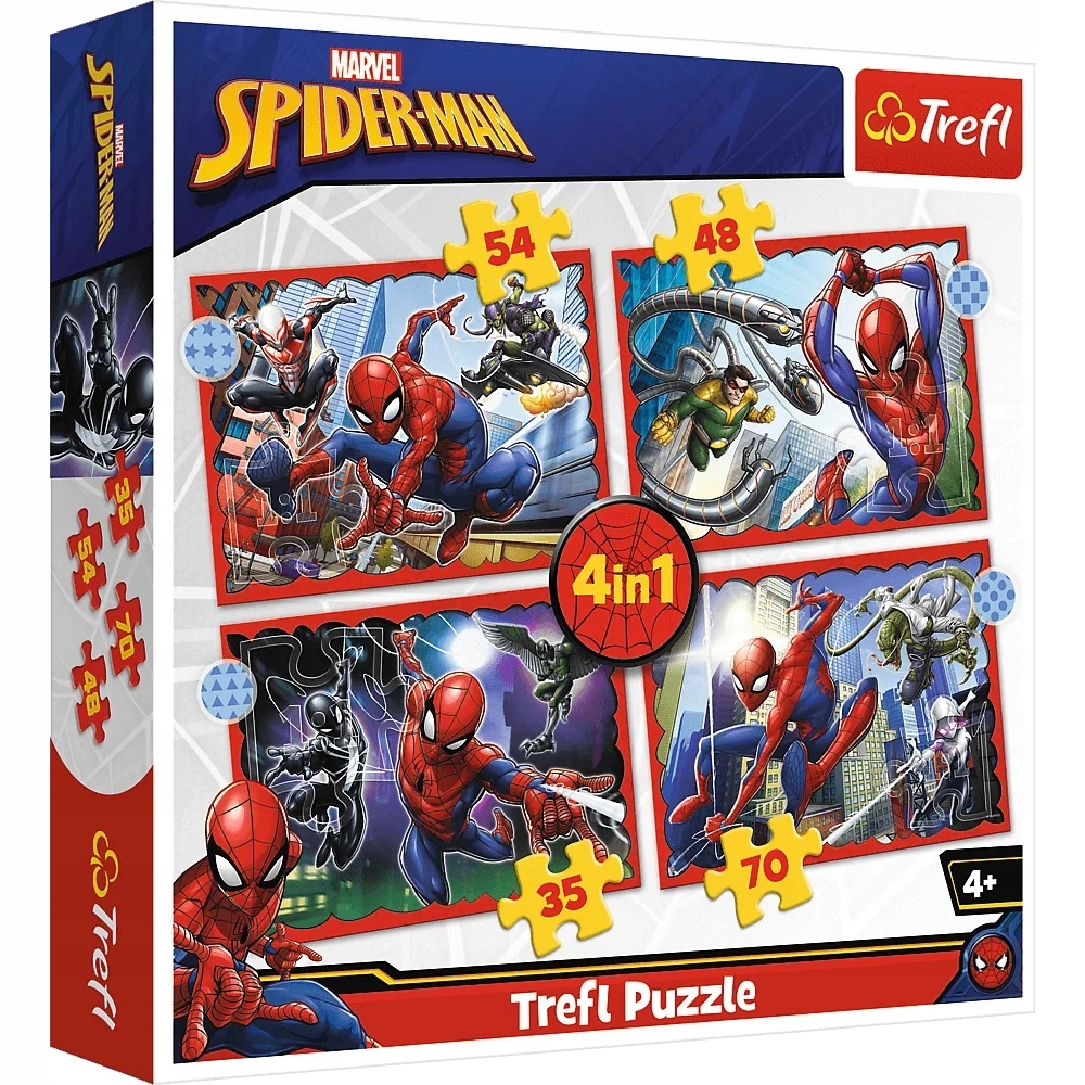 

Trefl, Puzzle 4w1: Bohaterski Spider-Man (34384)