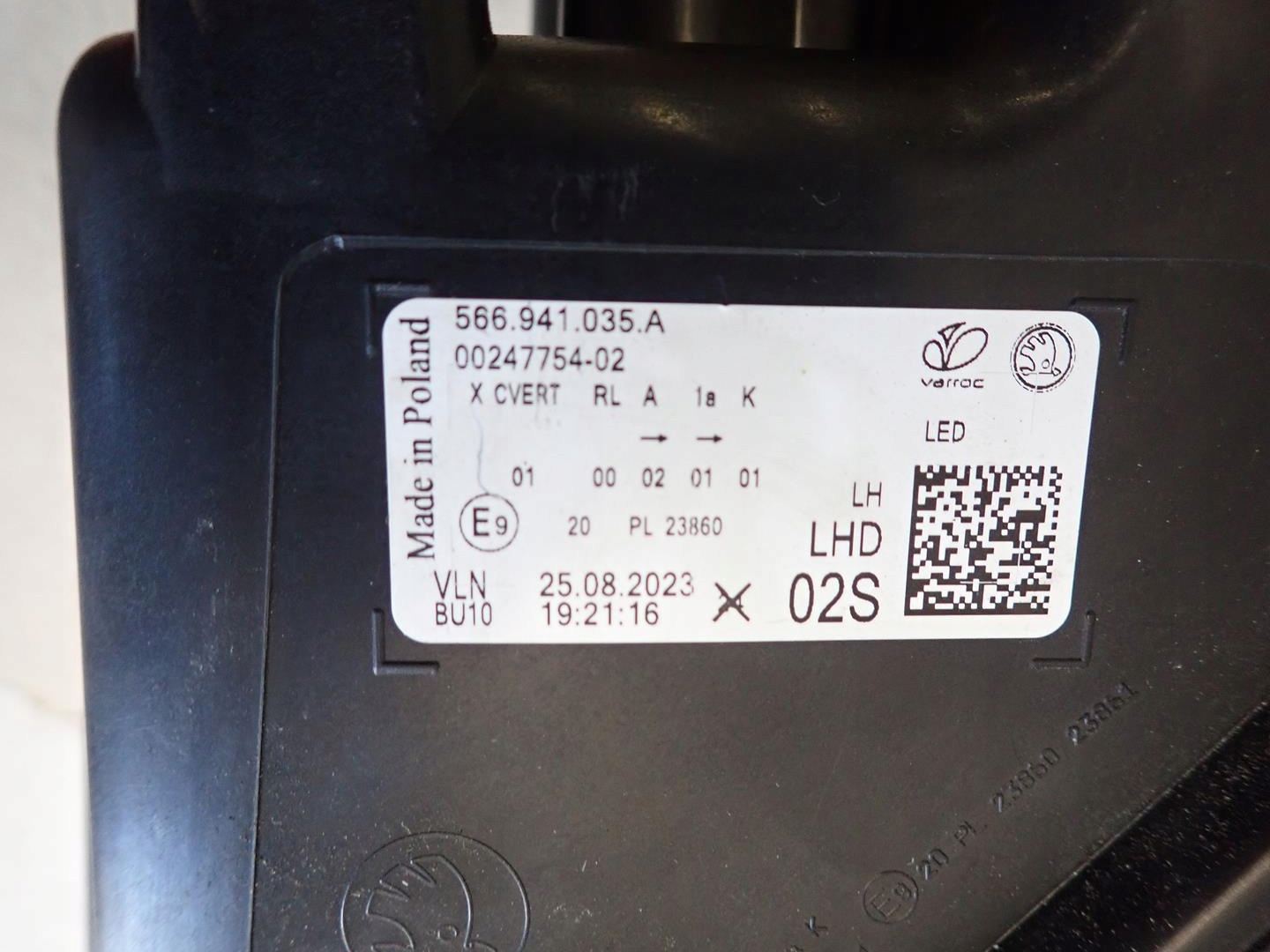 light front front left SKODA KODIAQ LIFT 2021- FULL LED 566941035A