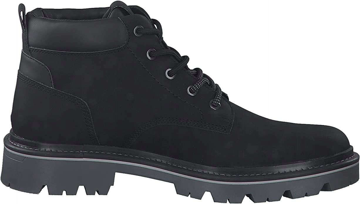 S.OLIVER TRZEWIKI MĘSKIE CZARNE SZNUROWANE 42 1SŁJ Oryginalne opakowanie producenta pudełko