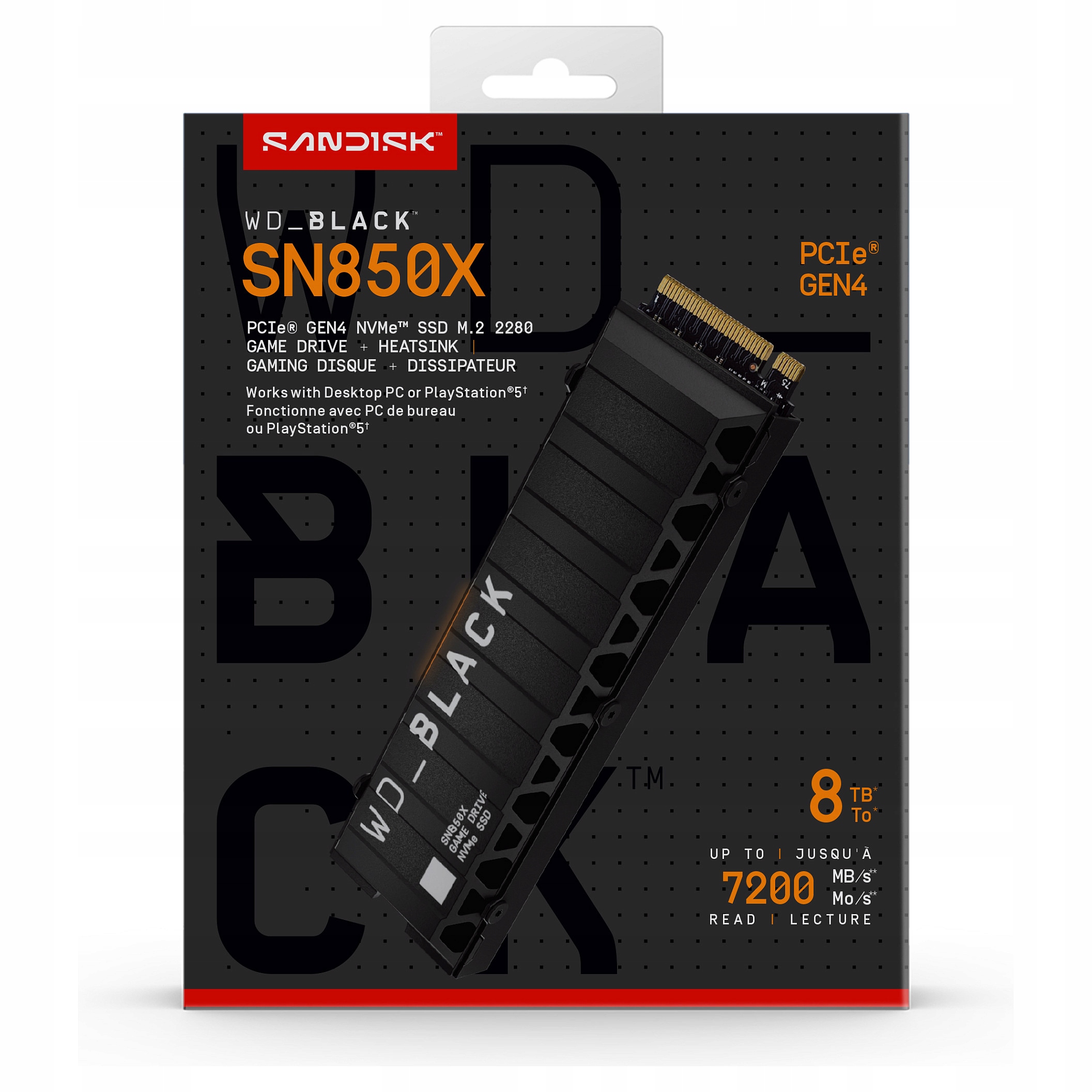 SanDisk SN850X 8TB M.2 NVMe PCIe 4.0 (Heatsink)