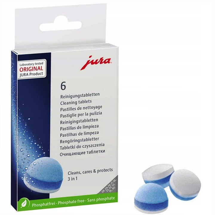 

Oryginalne Tabletki Jura Czyszczące Ekspres 6 Szt