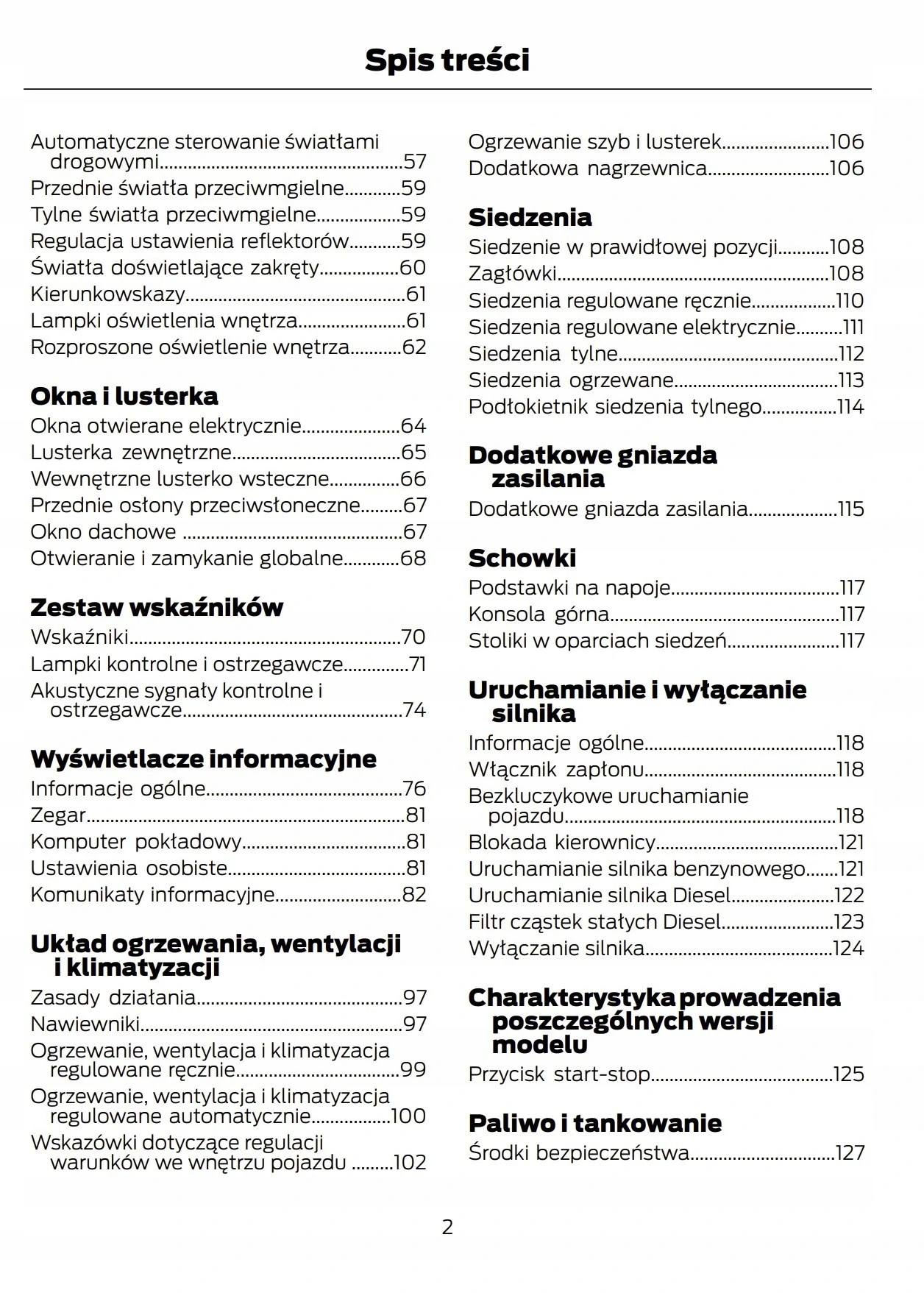 Ford Kuga od 2013-2016 +Nawi Instrukcja Obsługi Tematyka Samochody osobowe