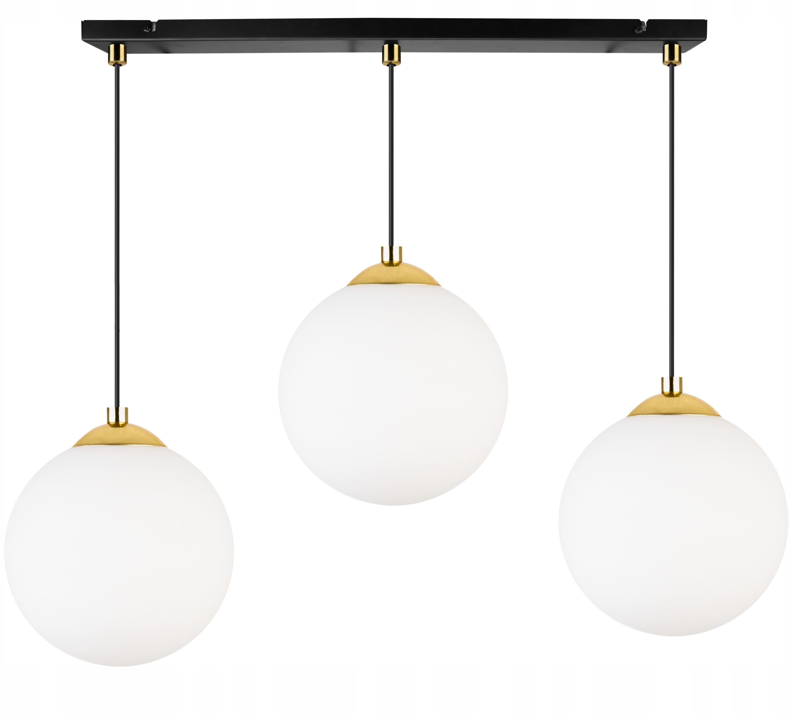 Závěsná Lampa Trojitý Stropní Lustr Stropní Svítidlo Koule Zlato Chrom Led