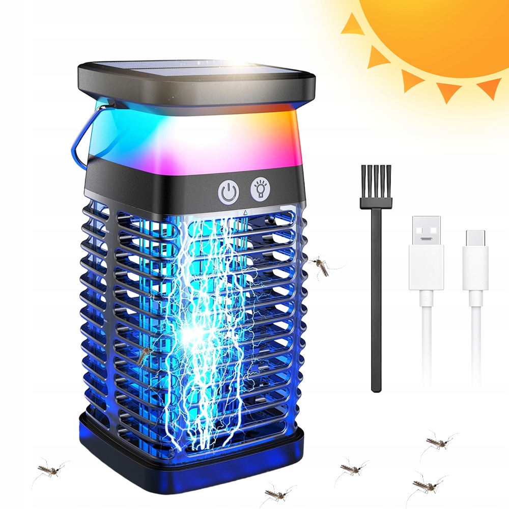 Insekticidní lampa Uv Past Robustní přenosná, tichá pro venkovní použití