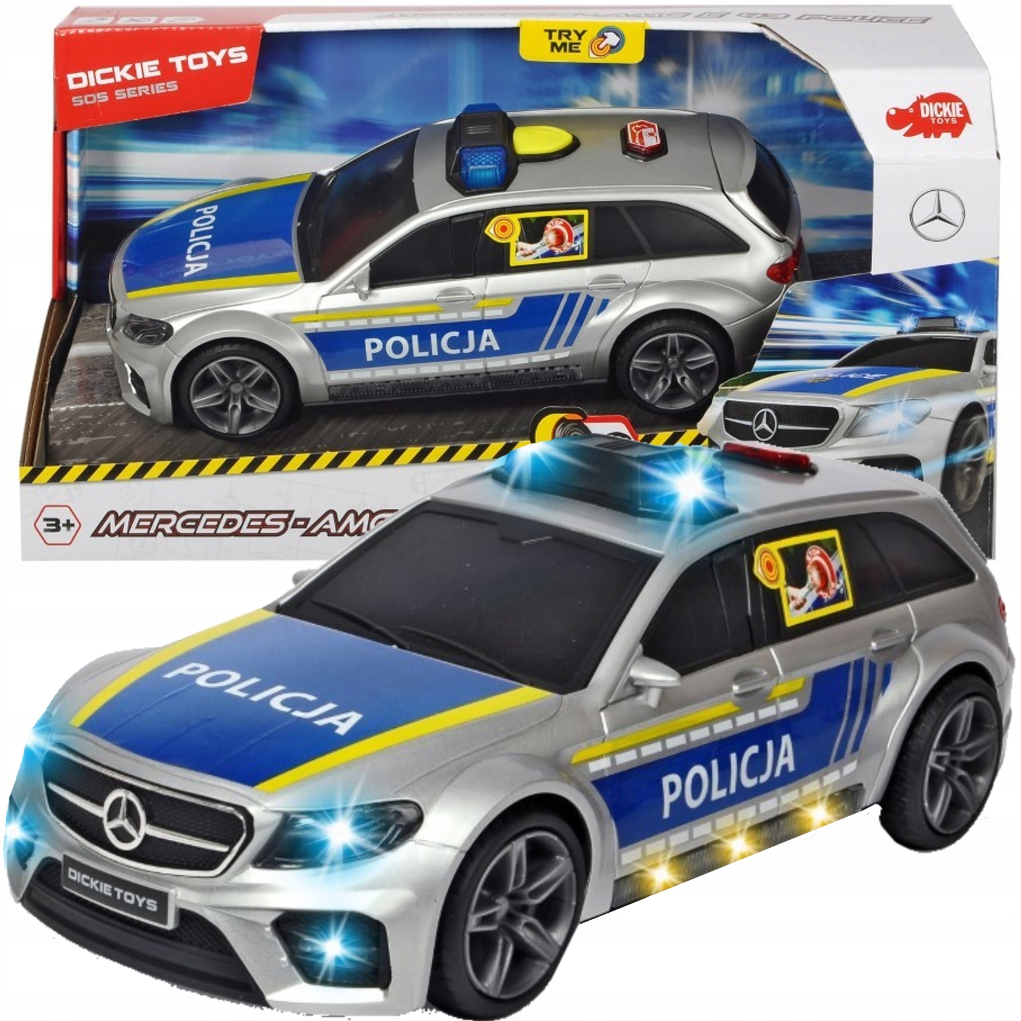 

Auto Policja Mercedes Amg Światło Dźwięki Dickie