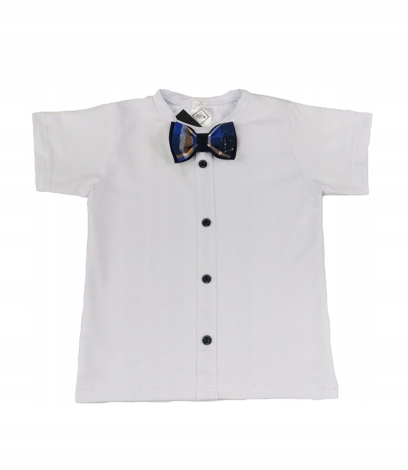 

Biała bluzka z muszką w kratkę 152/158 Boom Boom