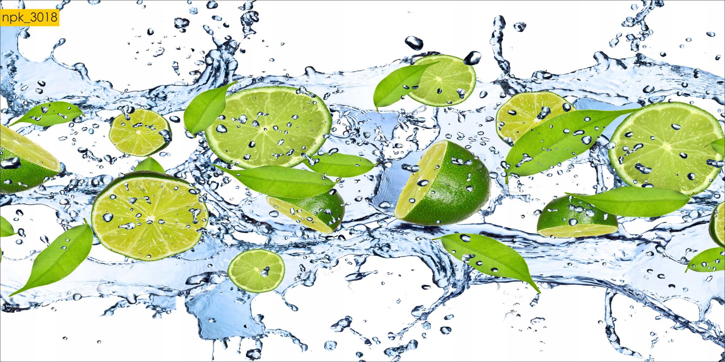 

Naklejki Do Kuchni Ściana limonki woda Laminat
