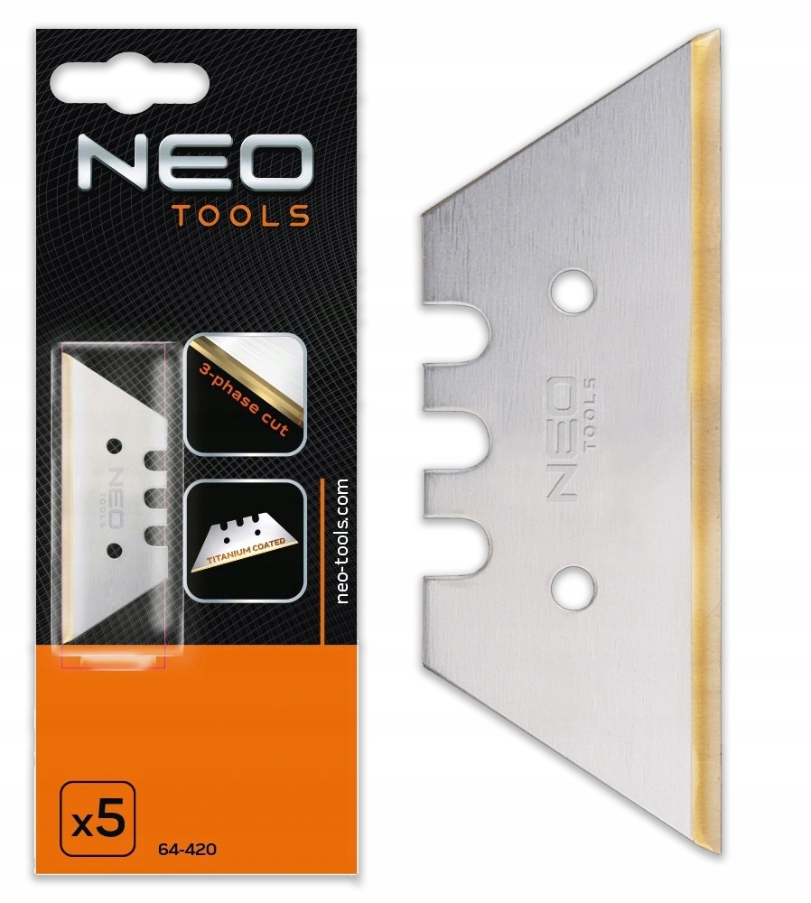

Ostrze Ostrza Trapezowe Tytanowe 5 Szt Neo 64-420