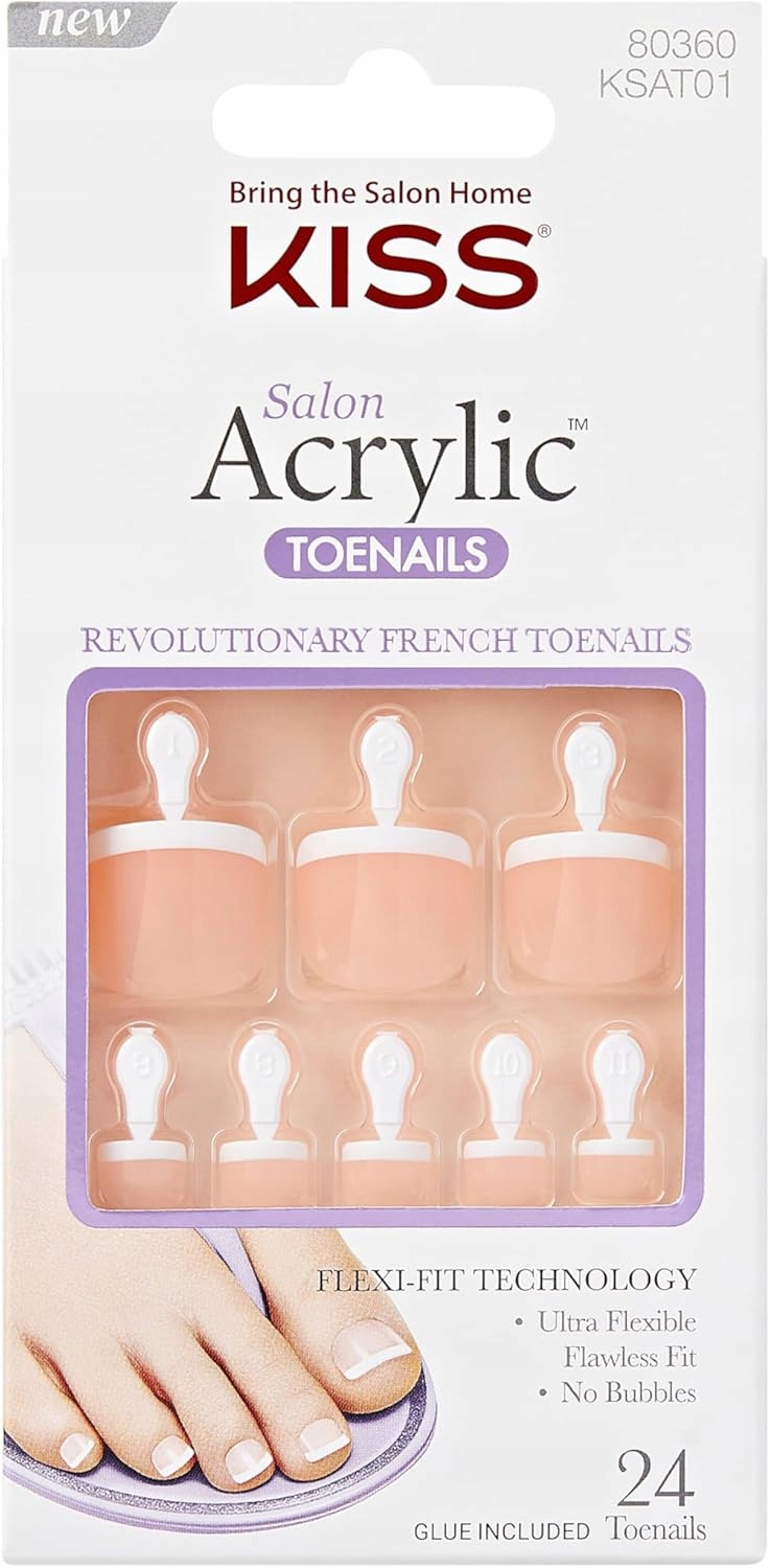Kiss Salon Akrylové nehty na nohou Fn Walk Away