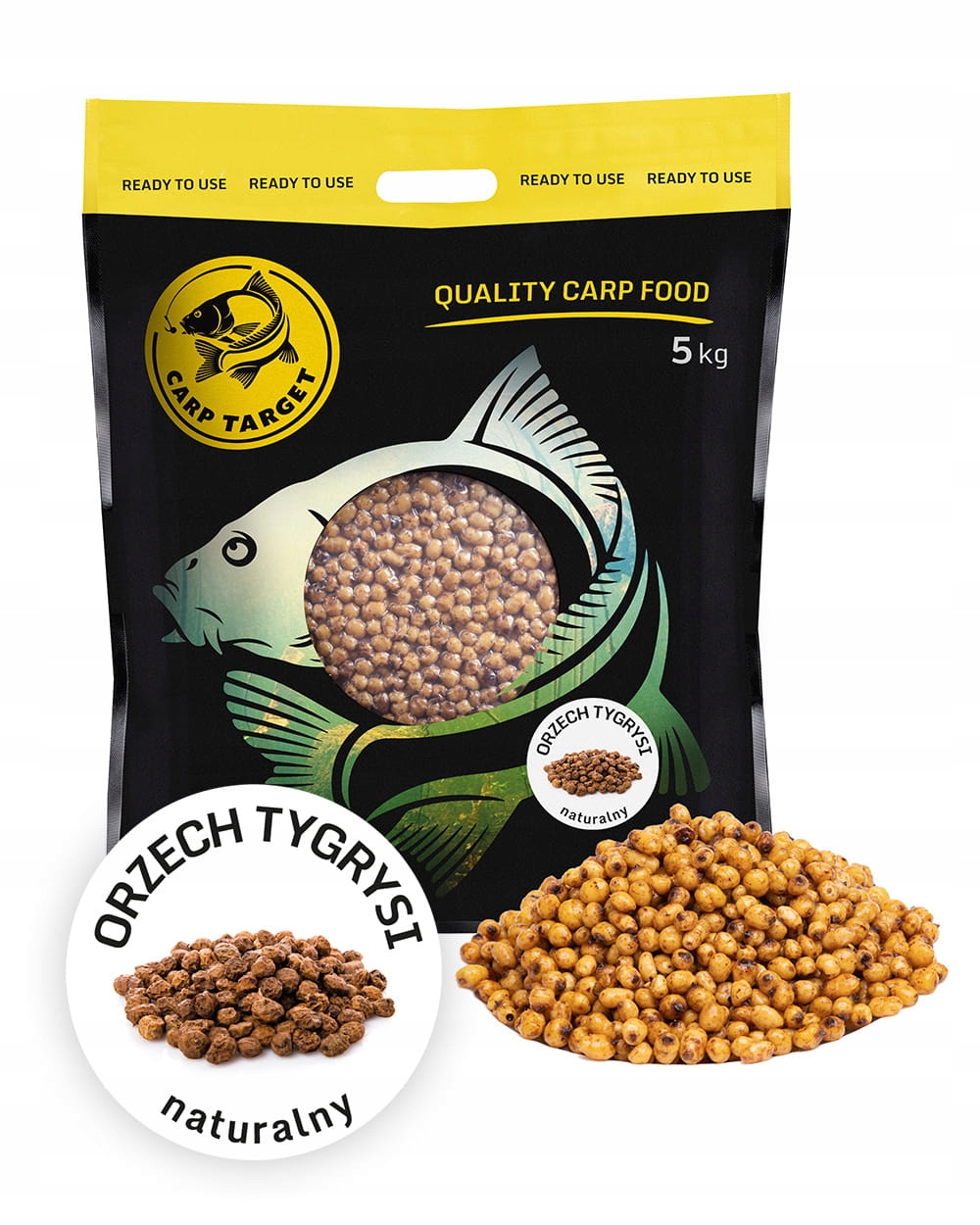 Tygří ořech 8-16 mm Vařená Návnada 5 kg Carp Target