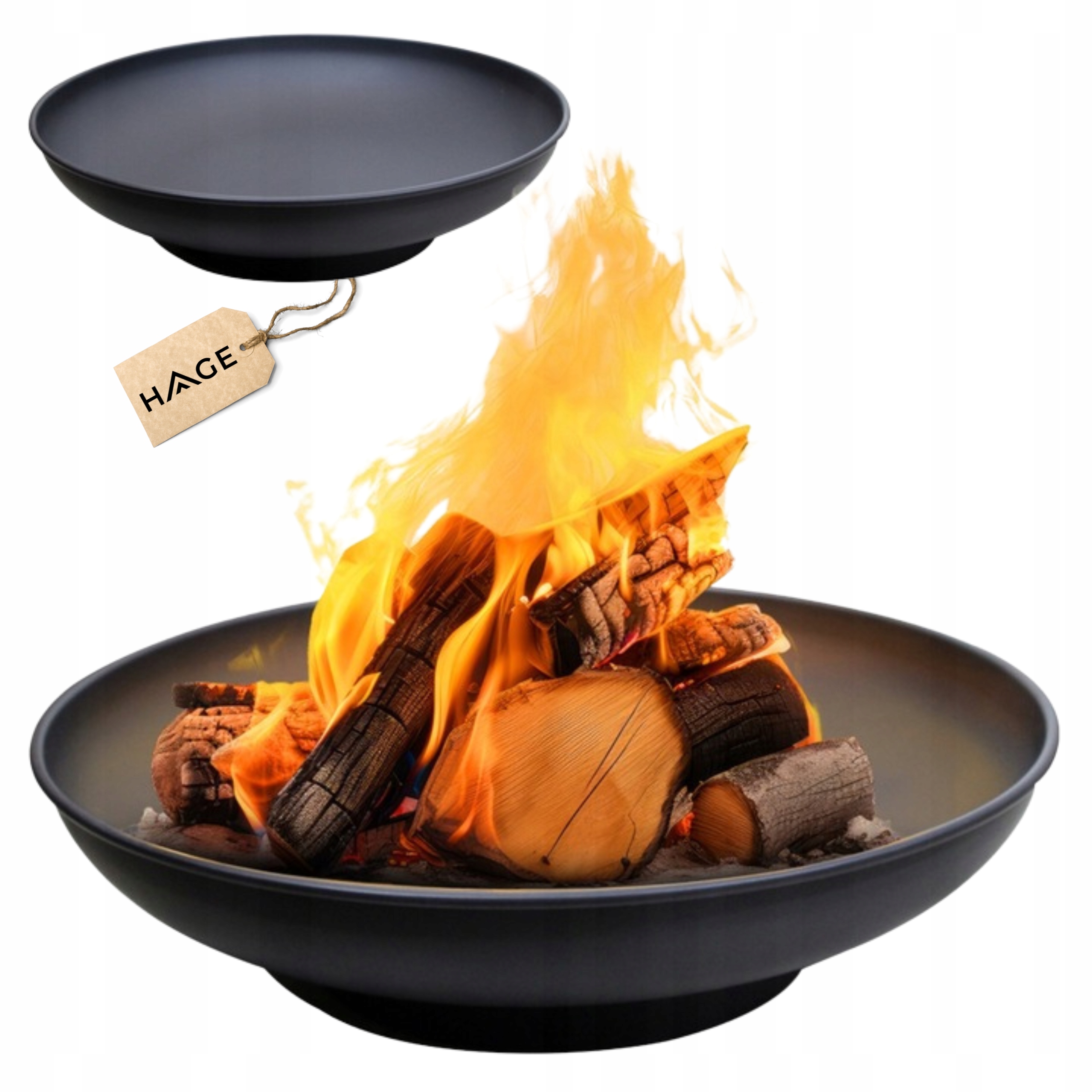 Palenisko Ogrodowe Roma 60 CM Do Ogniska Grilla Kociołka Stalowe Czarne