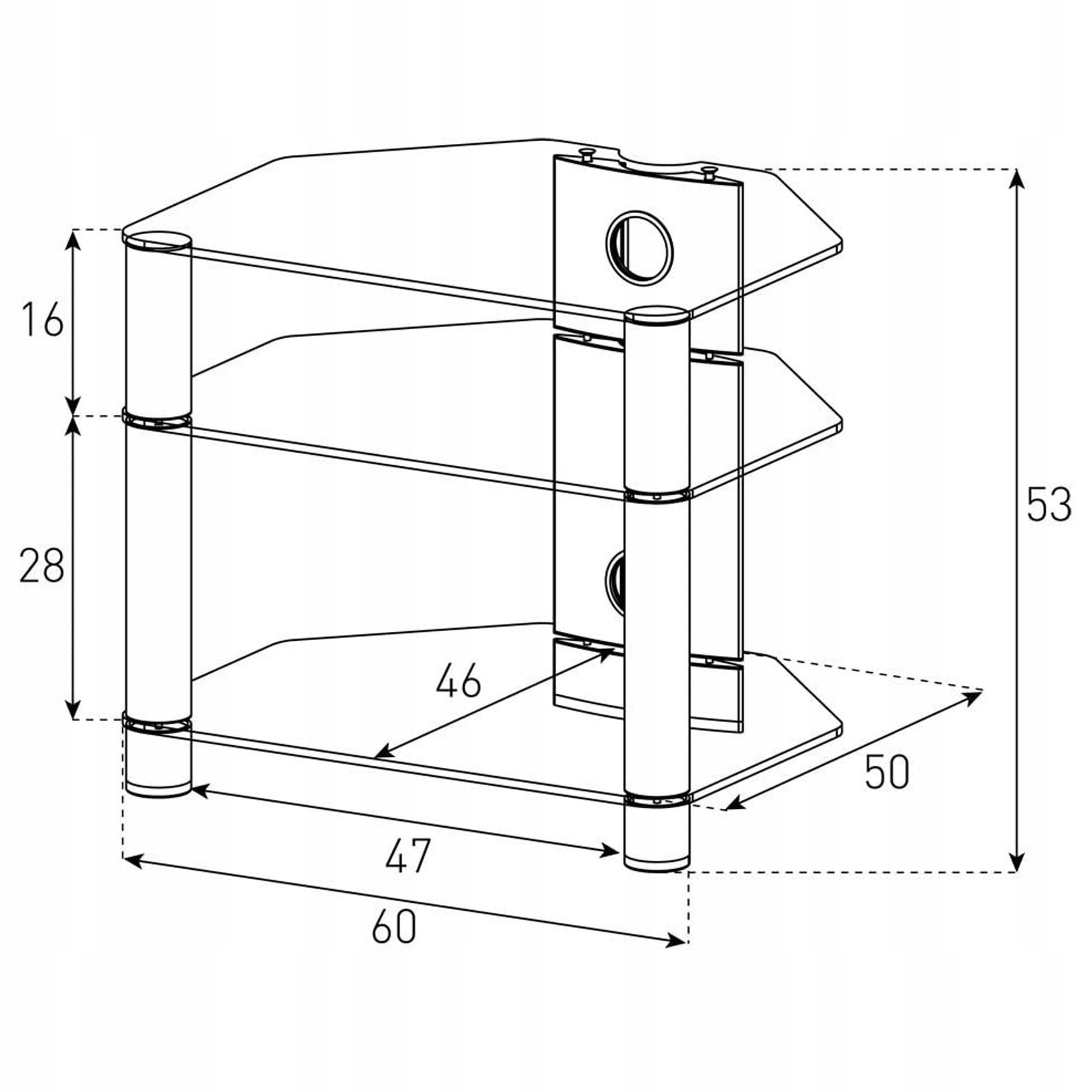 SZAFKA RTV STOLIK REGAŁ GRAMOFON SONOROUS RX2130 Kod producenta S-RX2130-C-SLV