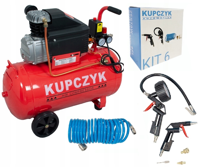 

Kompresor Sprężarka 24L Kupczyk FL-24 zestaw 6sz