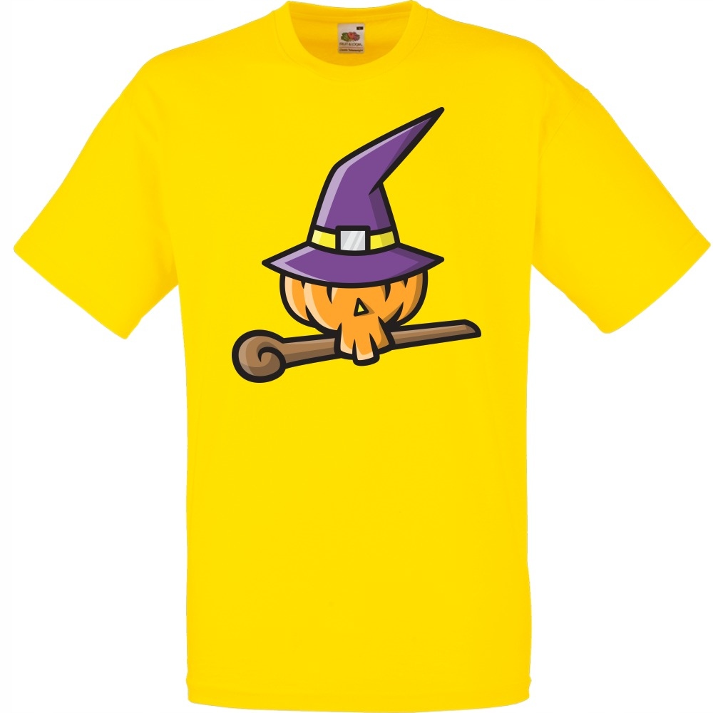 

Koszulka halloween czarownica dynia L żółta jaskra