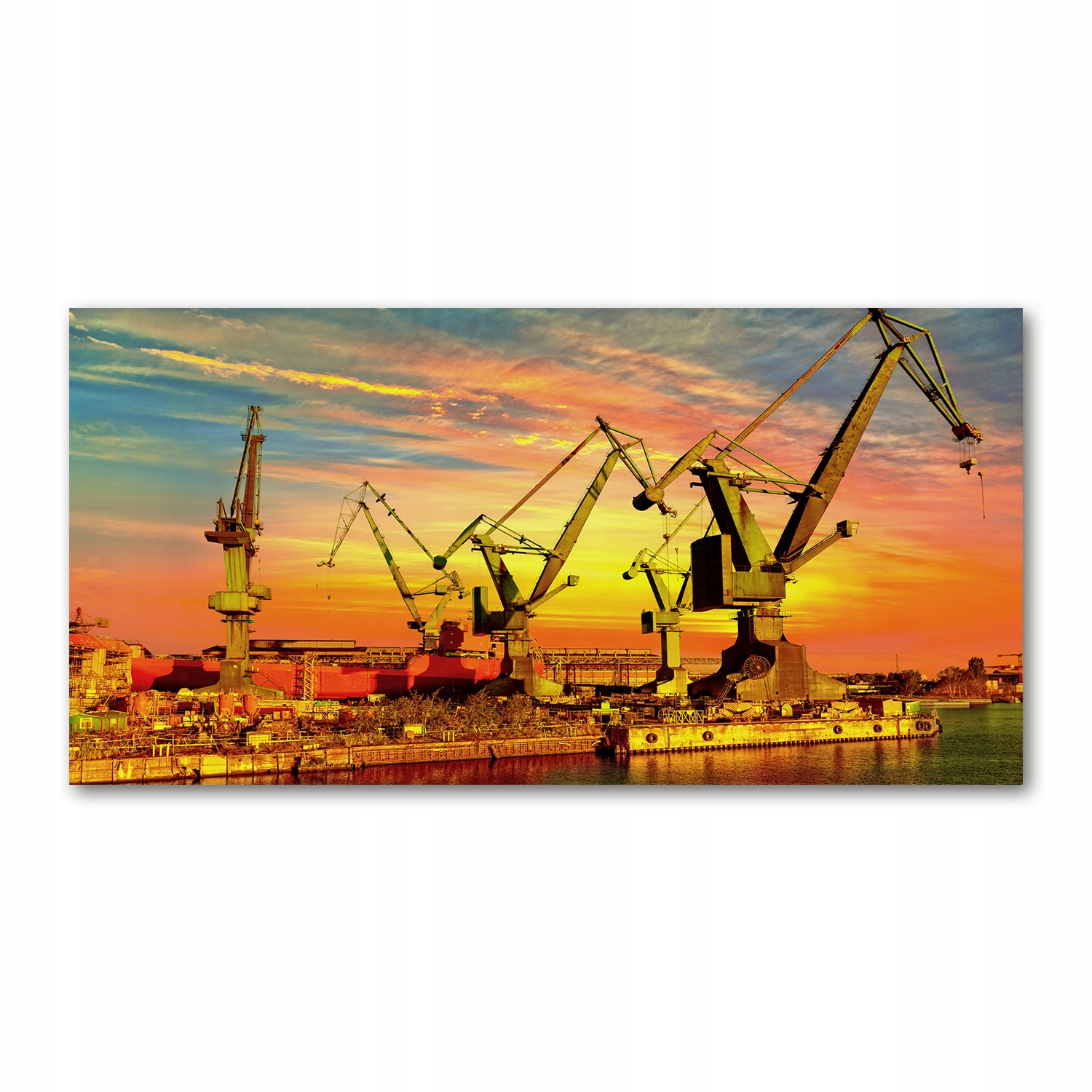 Fotoobraz sklo akryl Loděnice v Gdaňsku 120x60 cm