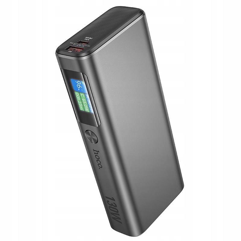 Powerbanka 130W 20000mAh 2X Usb-c Pd Usb-a QC3.0 Šedá Hoco Q17B