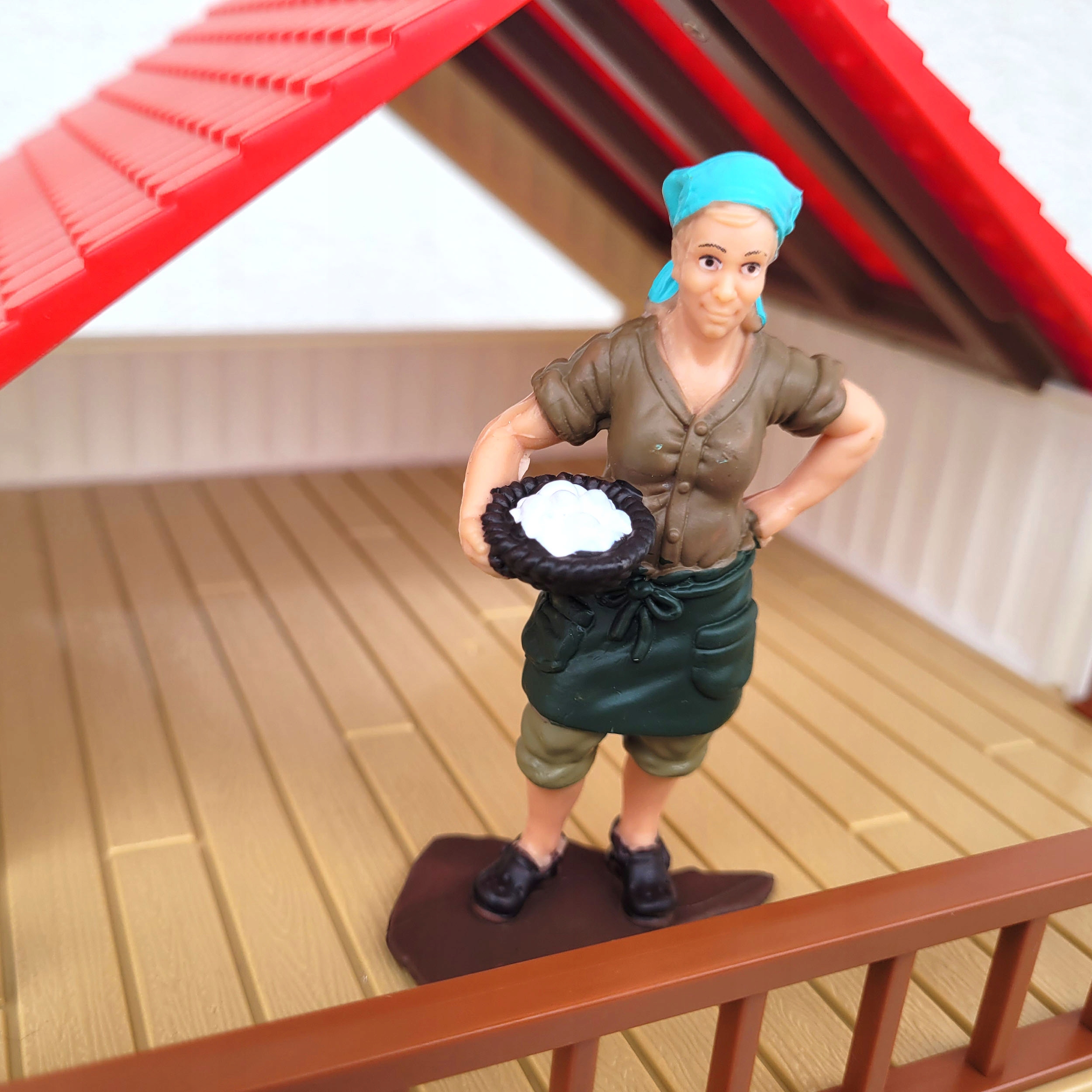 XXL WIELKI ZESTAW STAJNIA FARMA ROLNIK GOSPODYNI ZAGRODA ZWIERZĘTA Materiał guma plastik