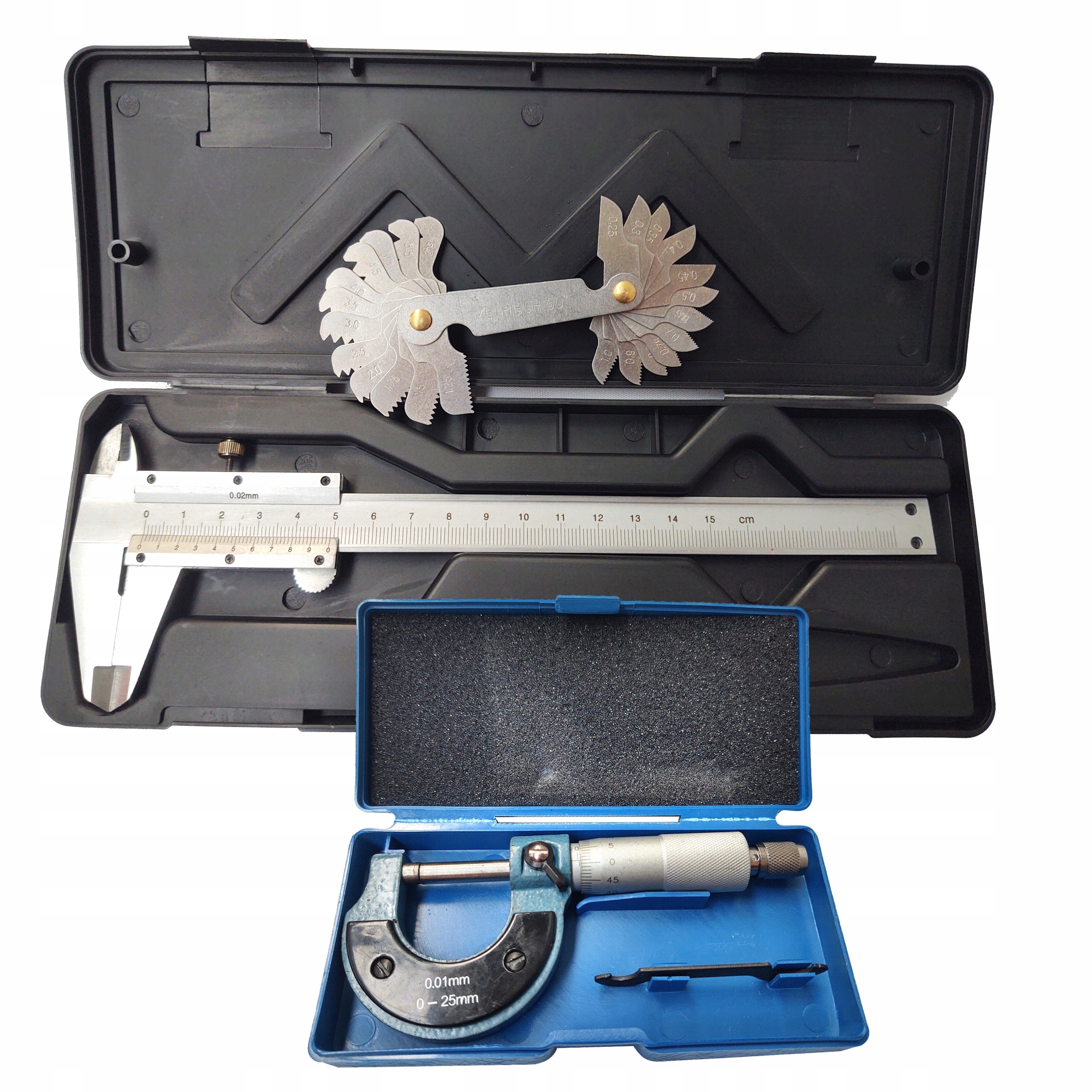Zestaw Suwmiarka 150 Grzebień do gwintów Mikrometr EAN (GTIN) 5908291600310