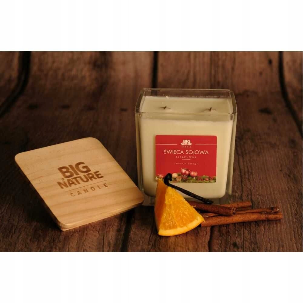 Świeca sojowa ZAPACH ŚWIĄT 450g - BIG NATURE CANDLE — 5