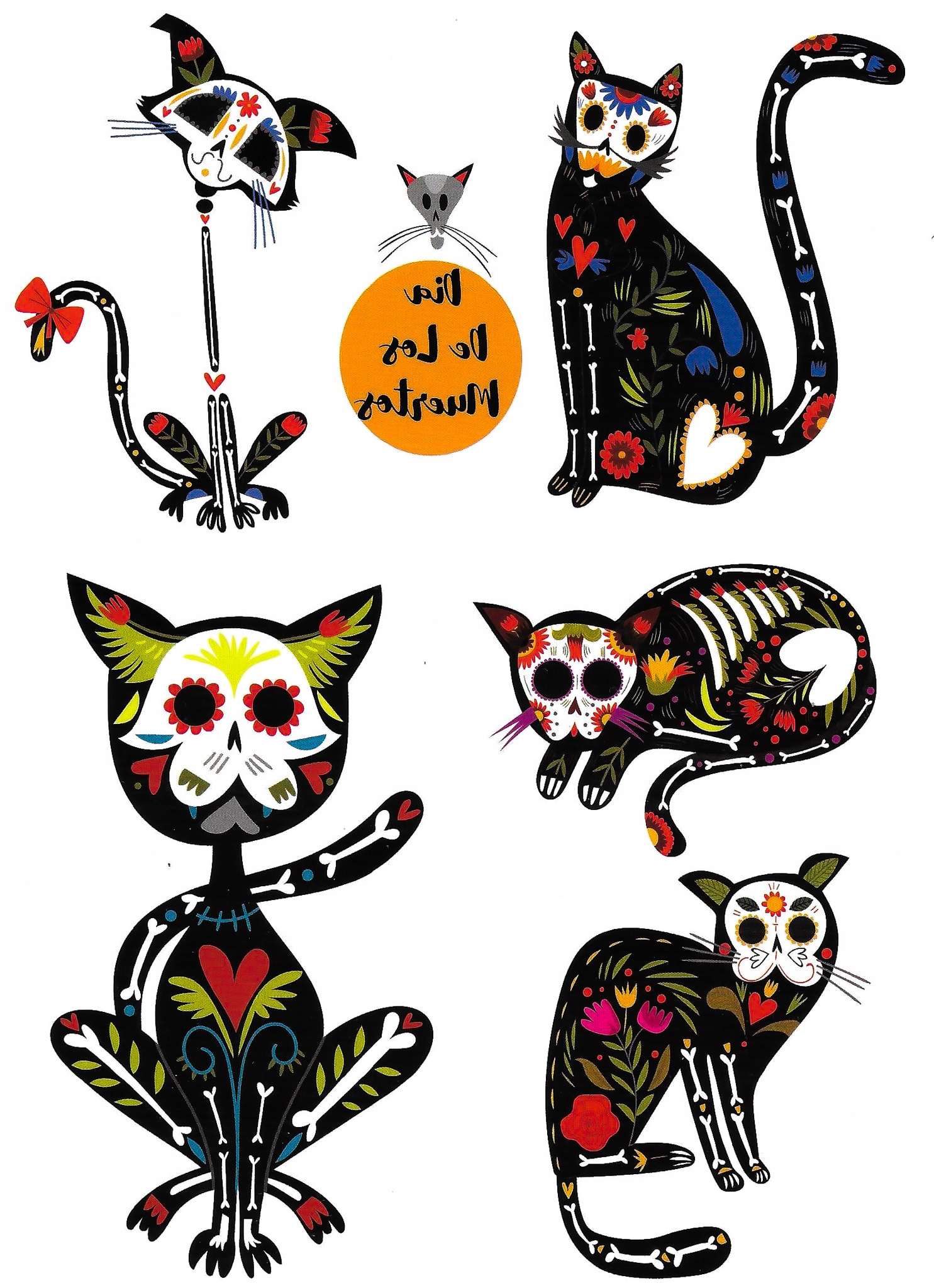 

Tatuaż na halloween meksykańskie koty