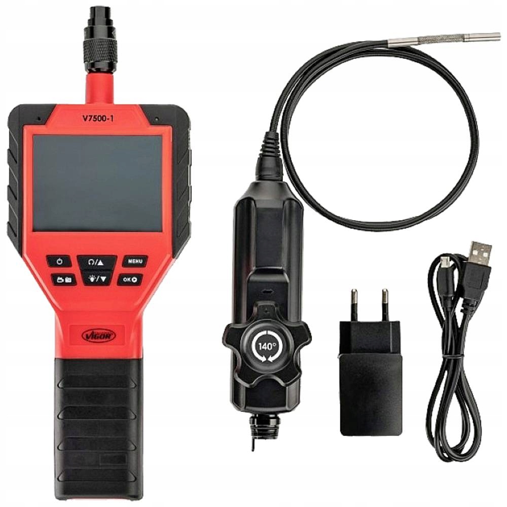 Endoskop, priemer sondy: 4,9 mm, dĺžka sondy: 1000 mm, uhol pohľadu: