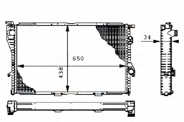CHŁODNICA BMW 5 7 2,5TDS BEHR HELLA Producent części Hella