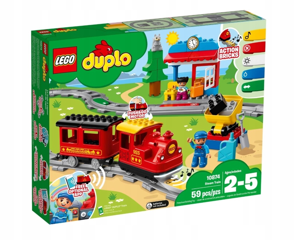 Lego Duplo Pociąg parowy 10874