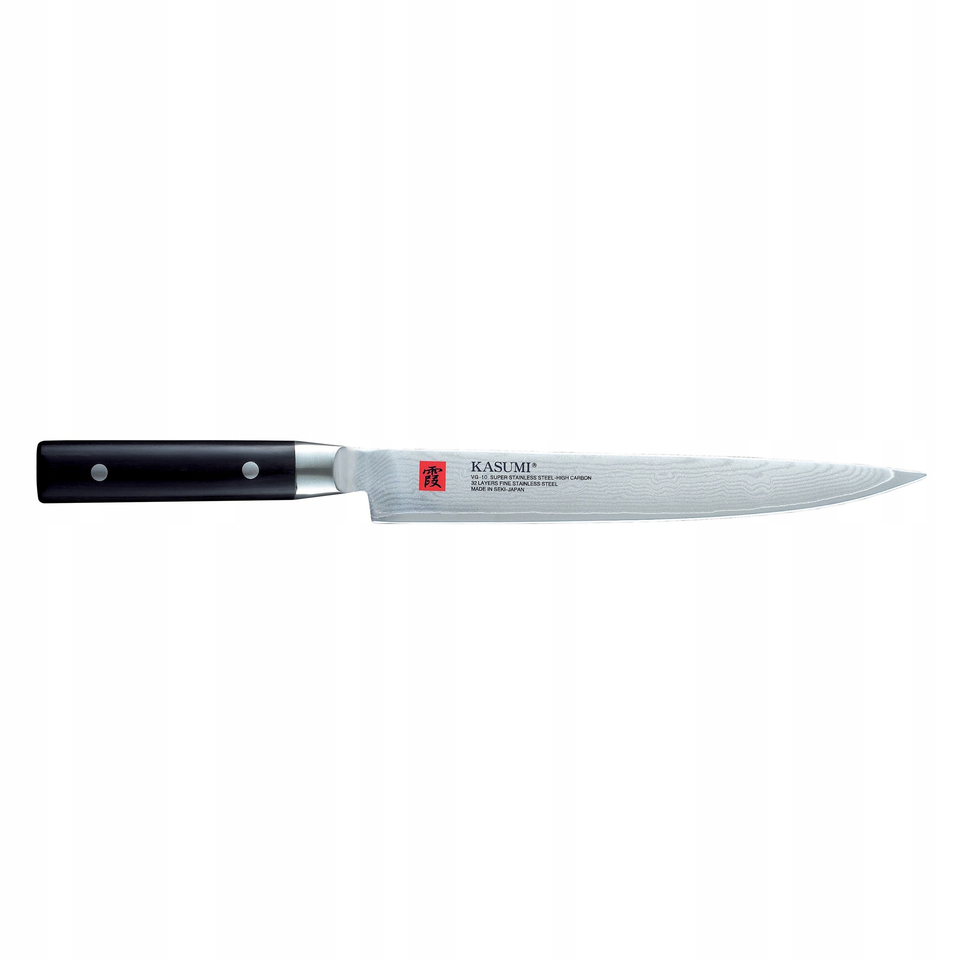 Nóż japoński Slicer dł. 24 cm stal damasceńska Damascus Kasumi