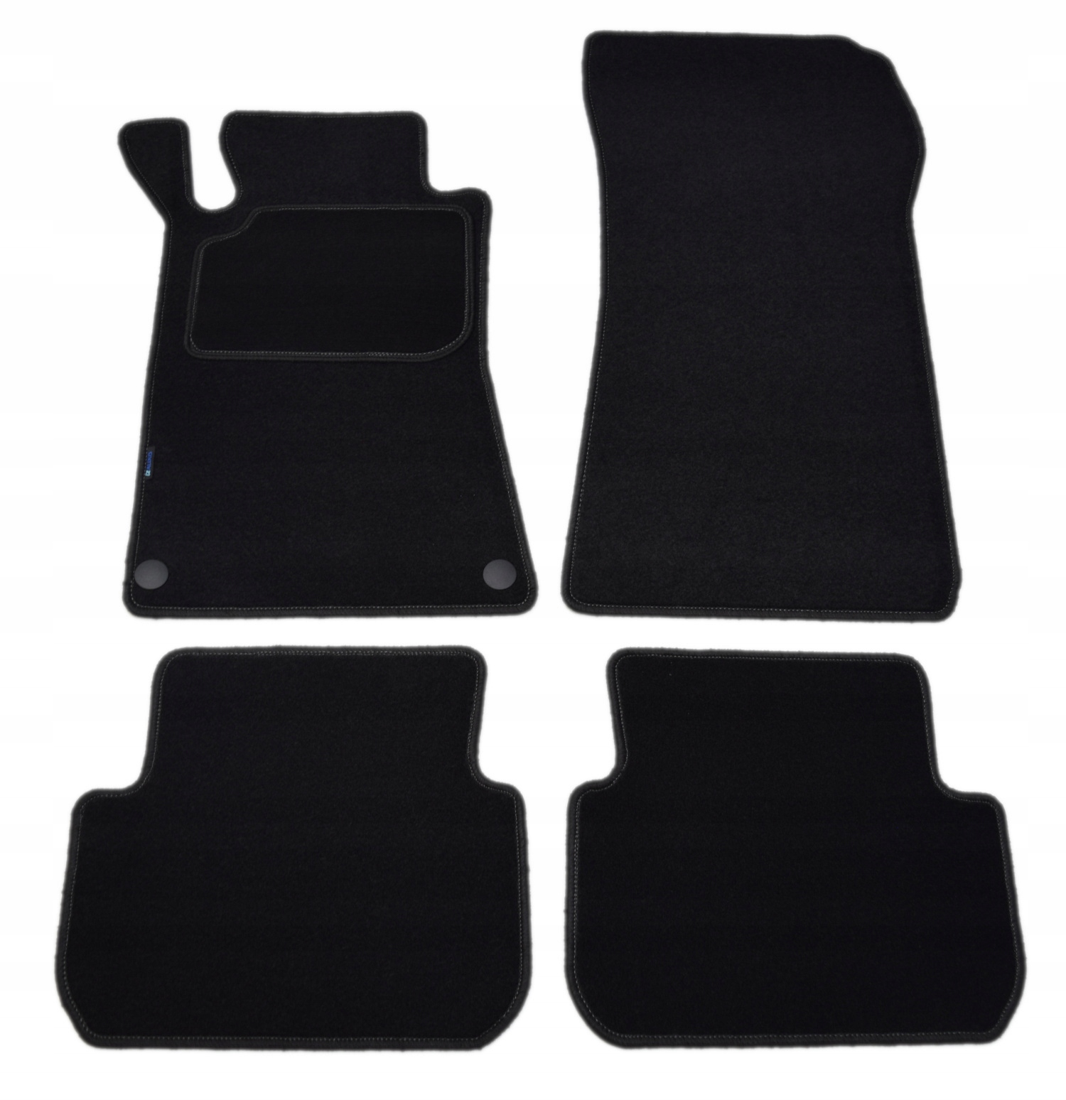 Mercedes Clk W209 2003-2009r. Czarne dywaniki welurowe Economy