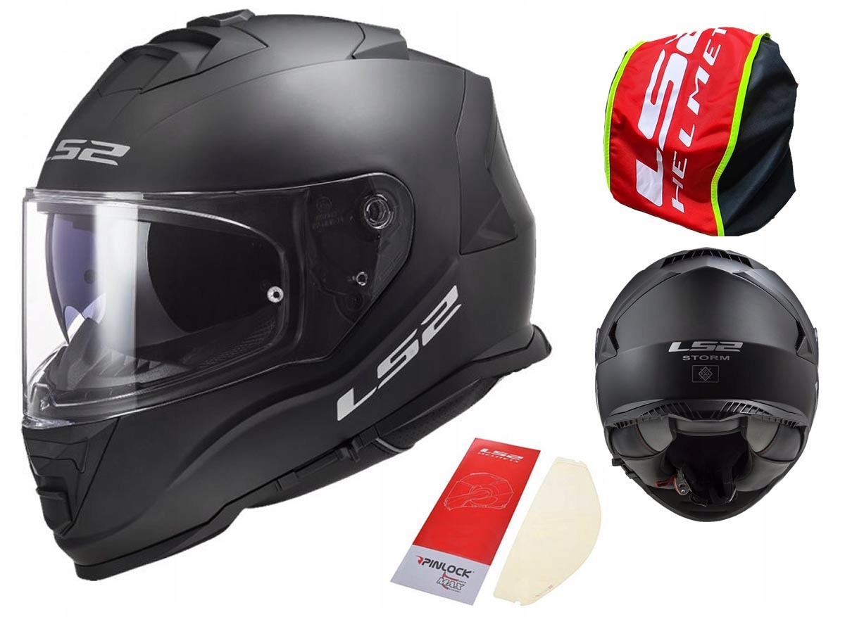 Motocyklová prilba LS2 Storm II Solid Matt Black Integrálna prilba FF800