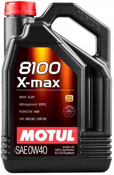 Motorový olej Motul 0W40 5L 8100 X-max A3/B4