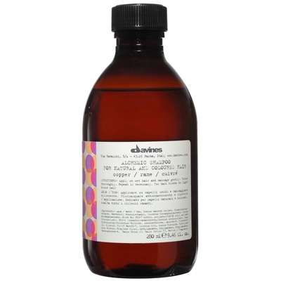 Davines Alchemic Copper Zvýrazňujúci šampón Farba vlasov Rudych 250 ml