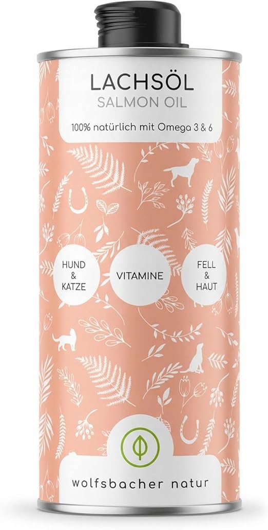 Wolfsbacher Lososový Olej Pro Psa A Kočku 250 ML Omega 3 6