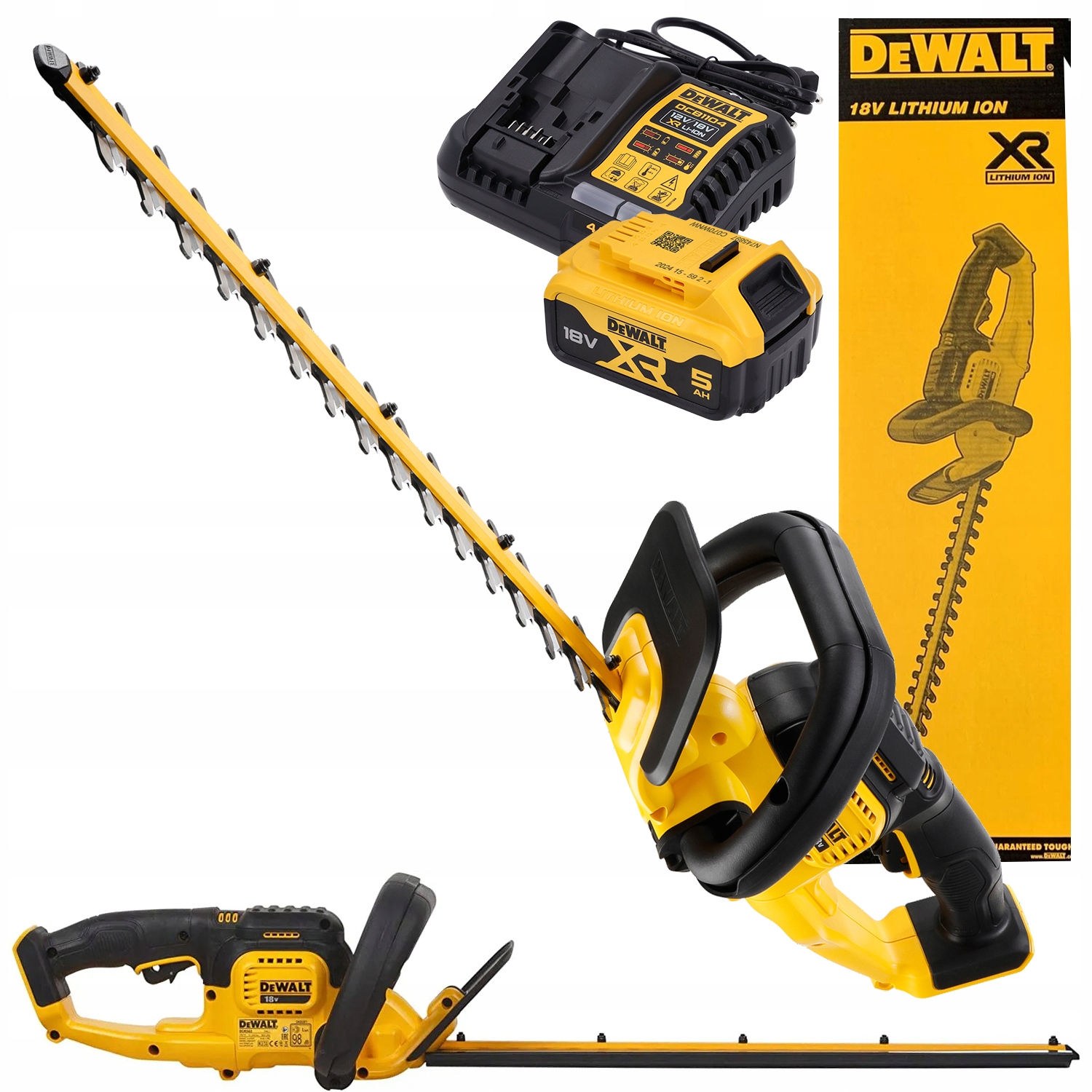 Nożyce do żywopłotu 55cm DeWalt DCMHT563P1 18V 5.0Ah Xr