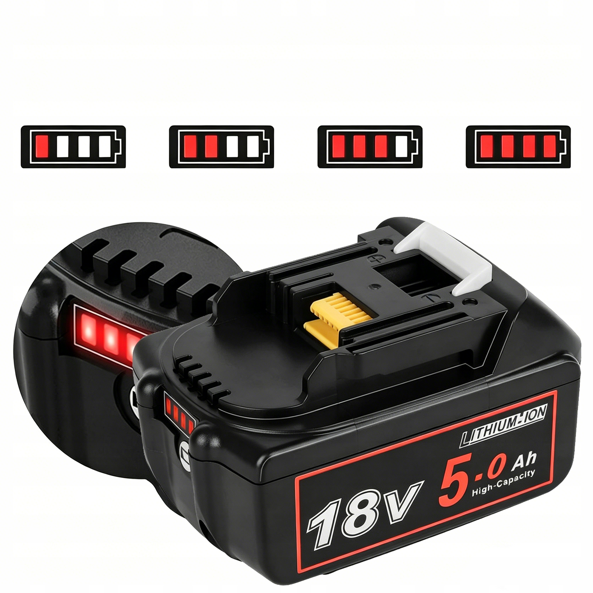 akumulátor 18V 5 Ah 5000 mAh Li-ion náhradní baterie pro Makita