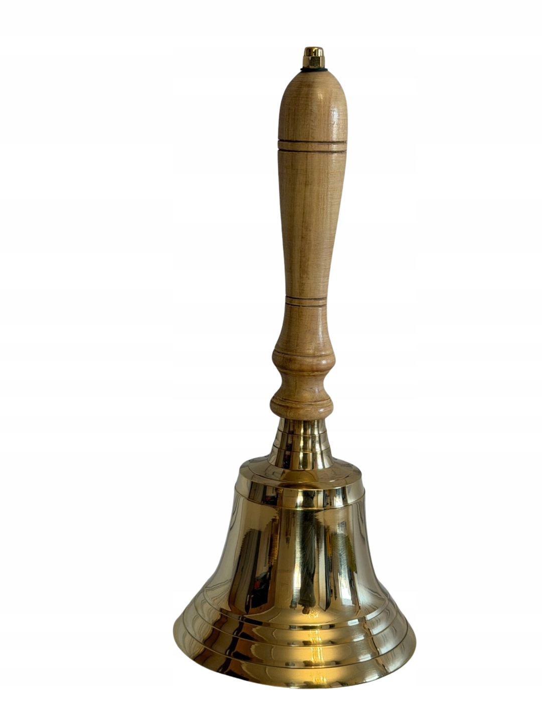 DUŻY MOSIĘŻNY DZWONEK - ZŁOTY PROSTY !