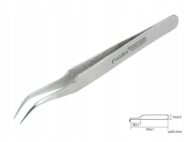 Pęseta antymagnetyczna nierdzewna 120mm