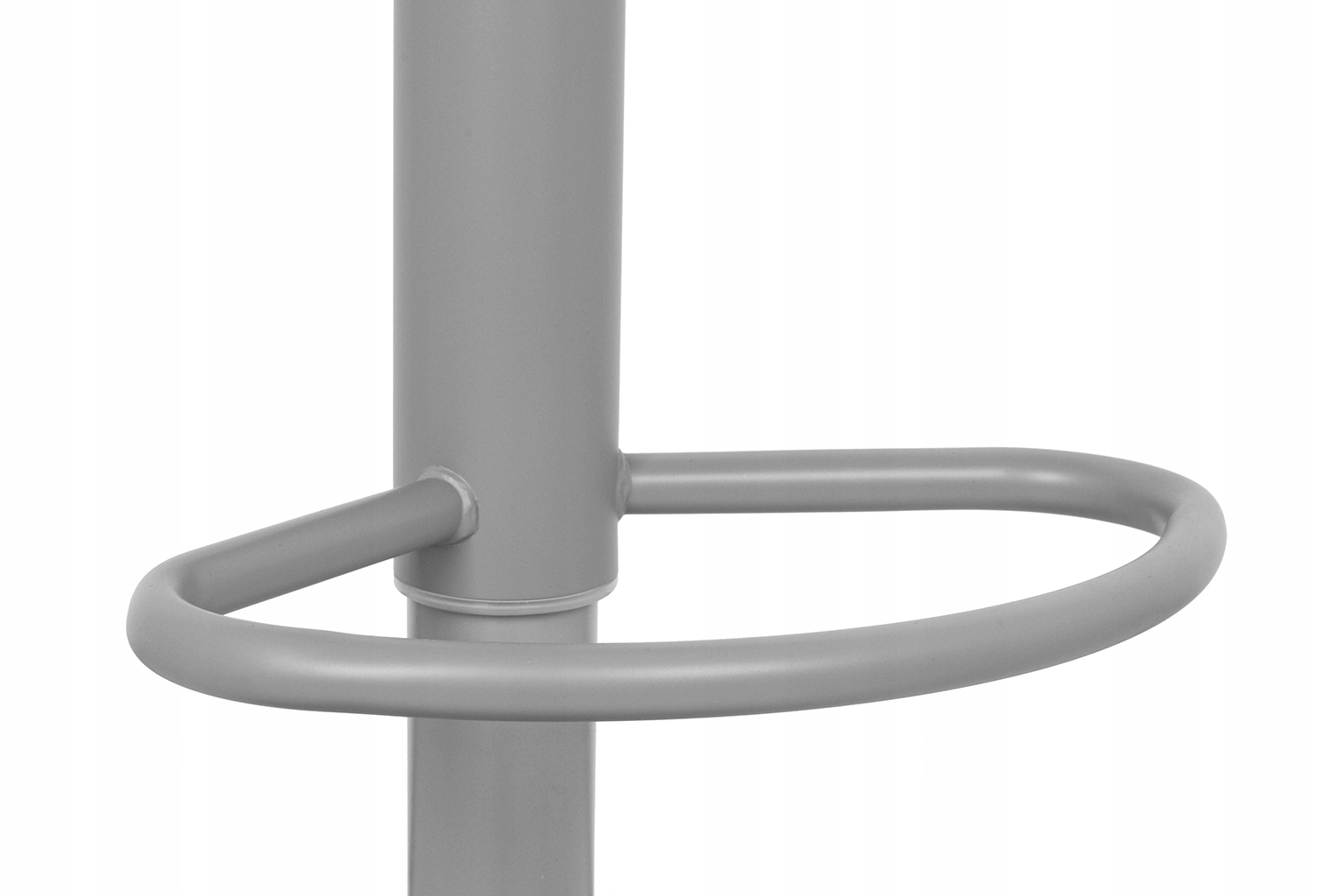 Krzesło barowe SNAP BAR regulowane szare Głębokość siedziska 35 cm