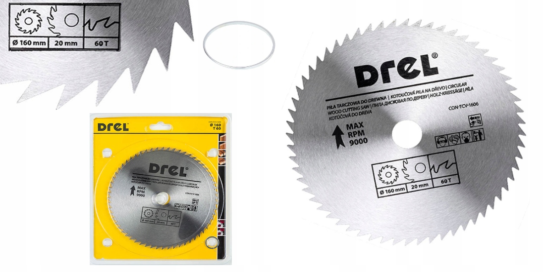 

Piła Tarczowa Tarcza Do Drewna 160 mm x 60 Zębów