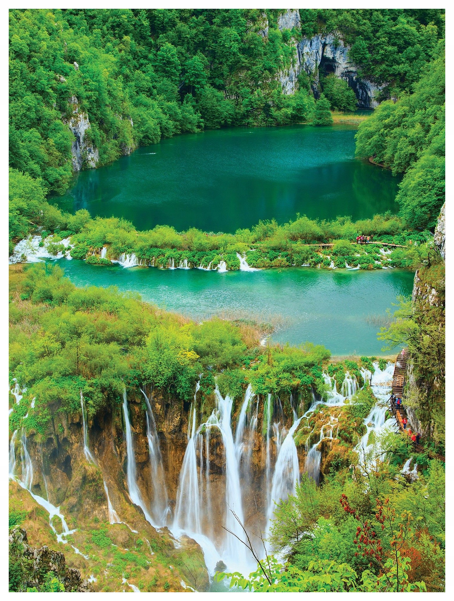 Vliesová fototapeta Vodopády a jezera relaxace 206x275 lepidlo