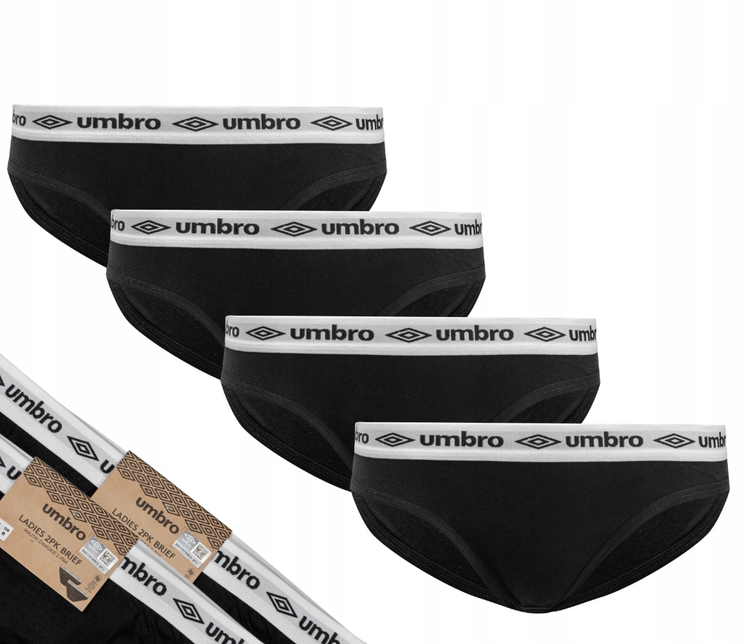 

Figi damskie Umbro bawełna 4 Pak r. M czarne