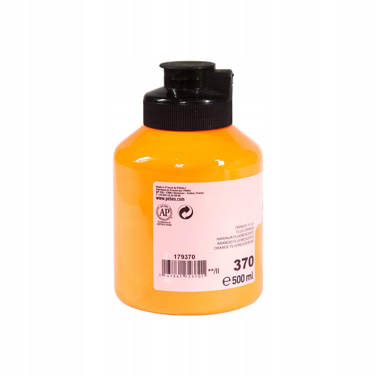 Fine Studio Akrylová Světlá Barva Oranžová 500 ML