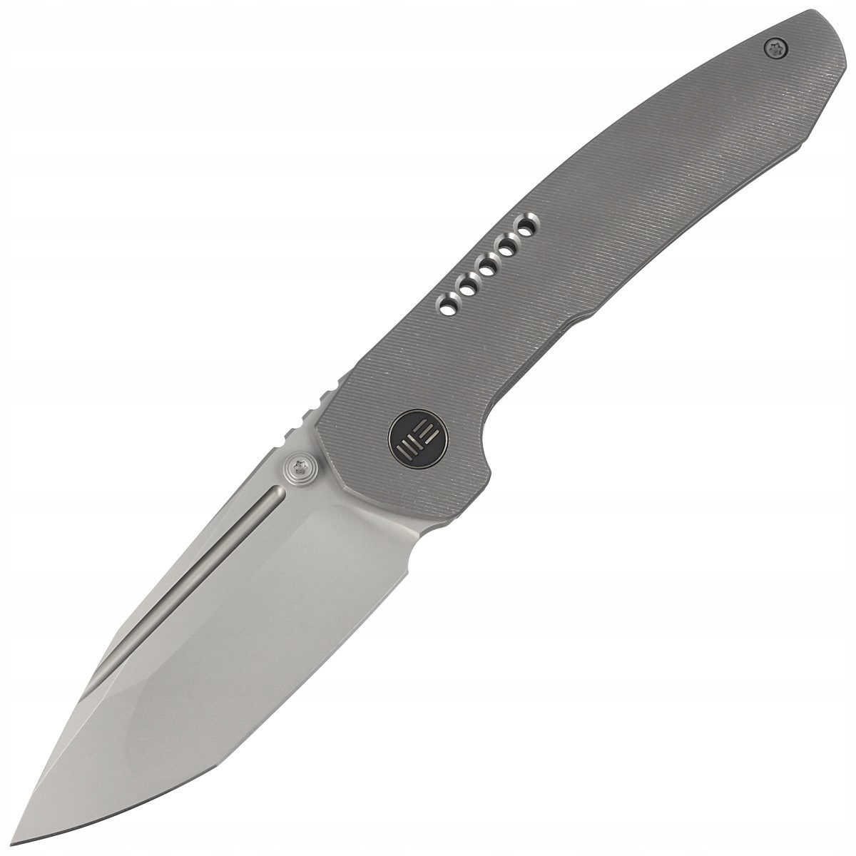 Nůž We Knife Trogon Gray Titanium, Silver Bead Blasted Cpm 20CV