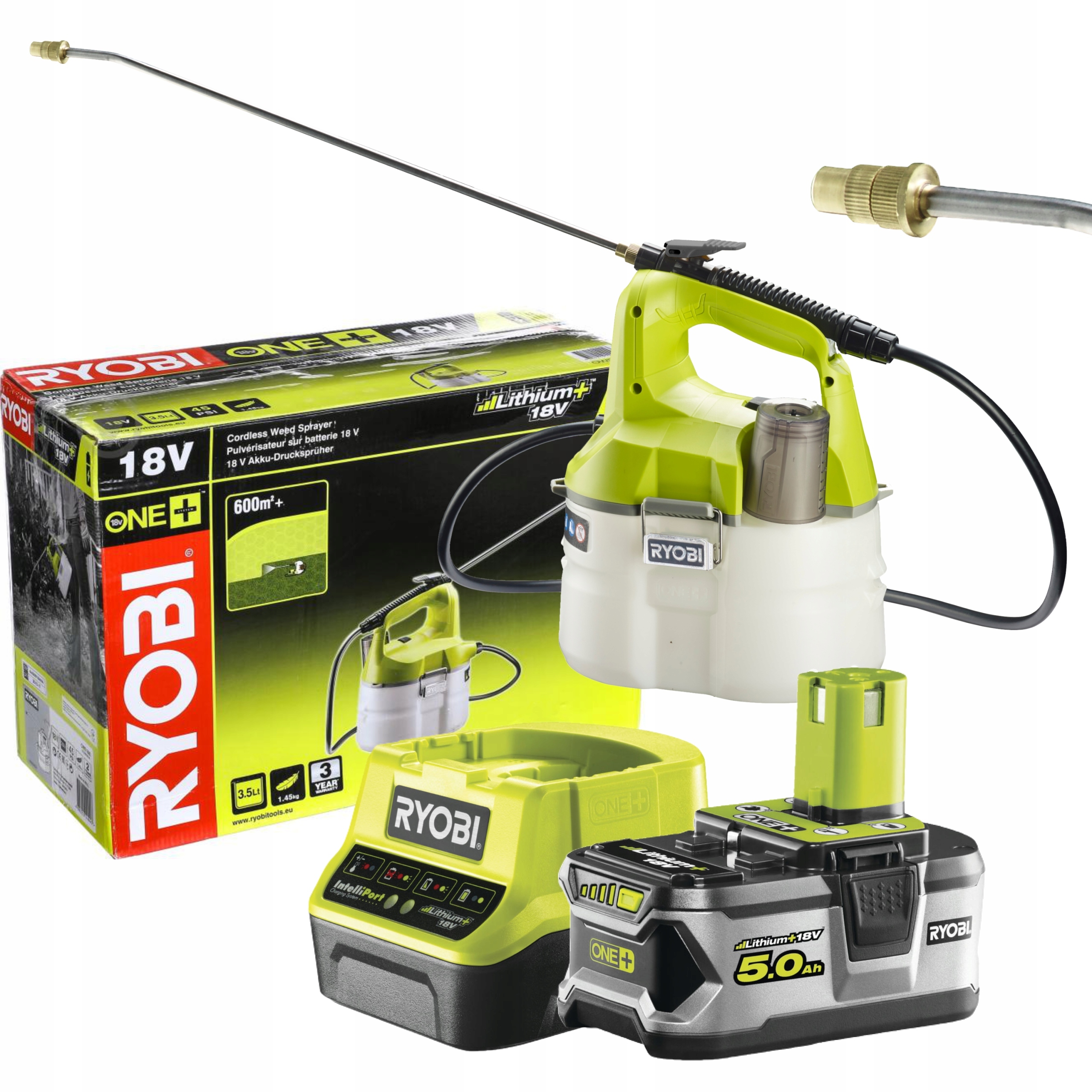 Ryobi Akumulátorový Postrekovač 18V OWS1880 +5Ah .