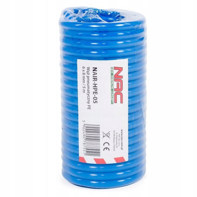 WĄŻ PE 6X8 MM, 5 M - NAIR-HPE-05