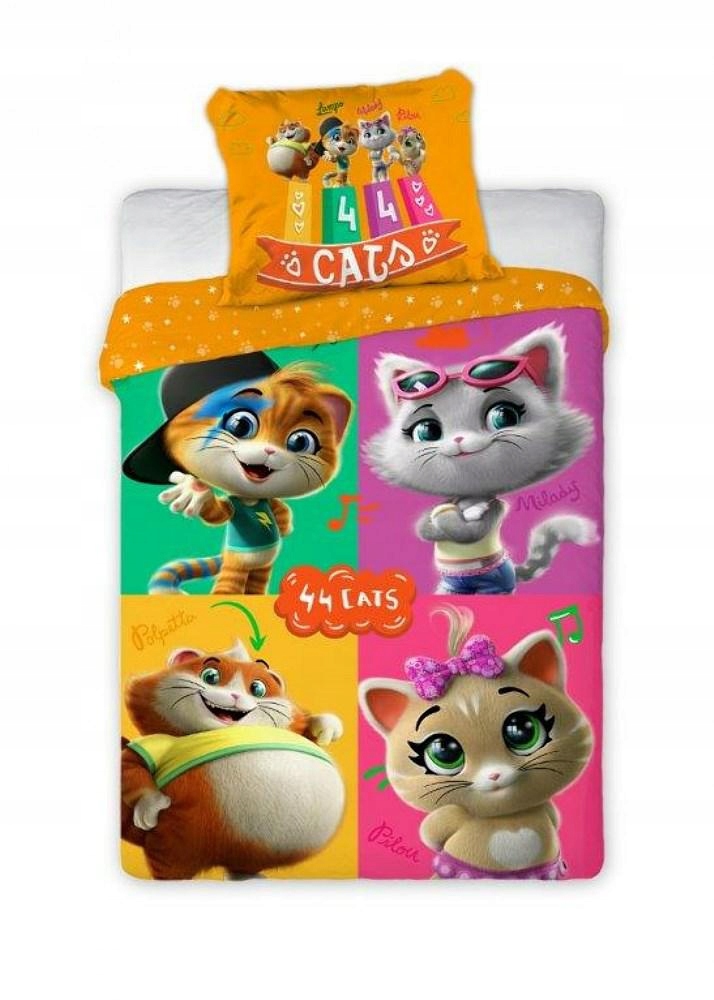

Pościel bawełniana 160x200 44 Koty Cats kot kotki