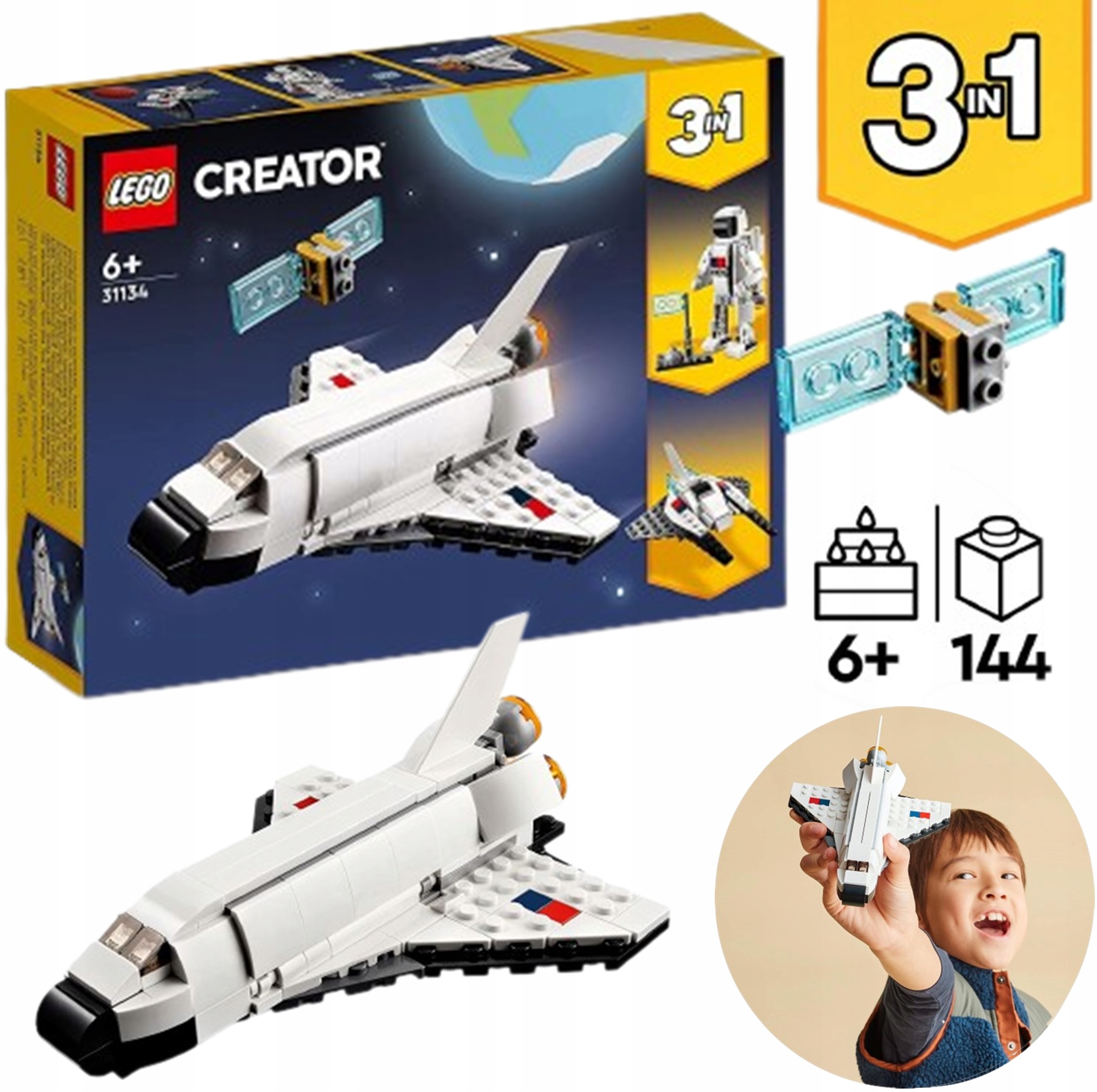 

Lego 31134 Kosmos Astronauta Statek Kosmiczny