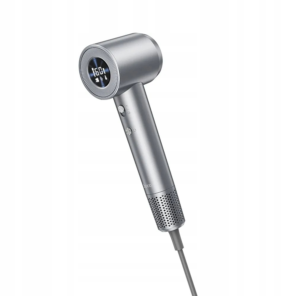 Eol Hoco suszarka do włosów z jonizacją z cyfrowym wyświetlaczem HP10 szara